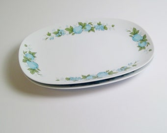 Vintage Noritake China 6695 Blue Orchard Platter