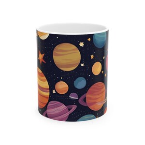 Himmlischer Planet Keramikbecher, Galaxy Kaffeetasse, Weltraum-Thema Teebecher, Astronomie Geschenk, Universum-Küchendekor, kosmisches Trinkgeschirr