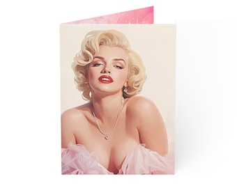 Marilyn Monroe Greeting Card | Hollywood Icon Note Cards 1/10/30/50pcs