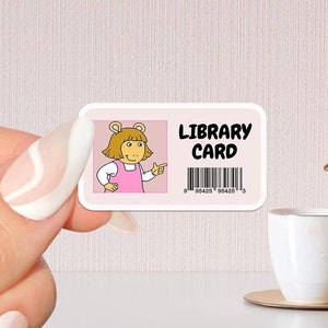 Bibliotheksausweis Bücherwurm Sticker, Geschenk für Buchliebhaber, Bücherwurm Merch, Kindle Sticker,Smut Reader,Leseliebhaber,E-Reader