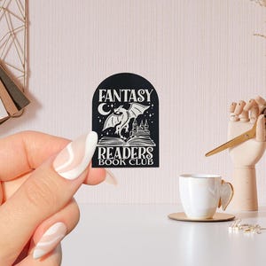 lettori fantasy club del libro adesivo libresco, regalo per gli amanti dei libri, Merch libresco, adesivo Kindle, Smut Reader, amante della lettura, e-reader