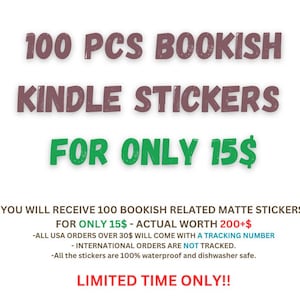 GRANDE VENDITA 100 adesivi librari, regalo per amanti dei libri, merchandising librario, adesivo Kindle, lettore di Smut, amante della lettura, e-reader