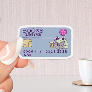 Bücher Karte Gutschrift Buchliebhaber Aufkleber, Buchliebhaber Geschenk, Bücherwurm Merch, Kindle Sticker, Smut Reader, Leseliebhaber, e-Reader
