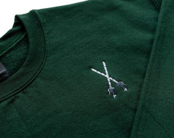 Anti-Titan Blades Sweatshirt | Embroidered Anime Gift