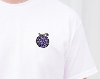 T-shirt van het fruit van de Duivel van de Gom | Geborduurd animecadeau