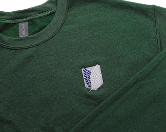 Wings of Freedom Sweatshirt | Embroidered Anime Gift