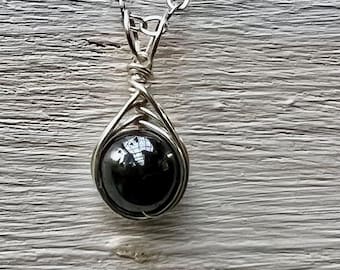 Silver Hematite Necklace