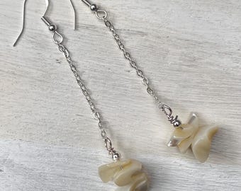 Mother of Pearl Shell Dangle Earrings