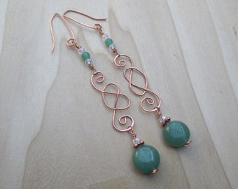 Celtic Knot Peridot Earrings