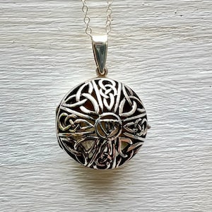 Vintage Sterling Silver Celtic Locket