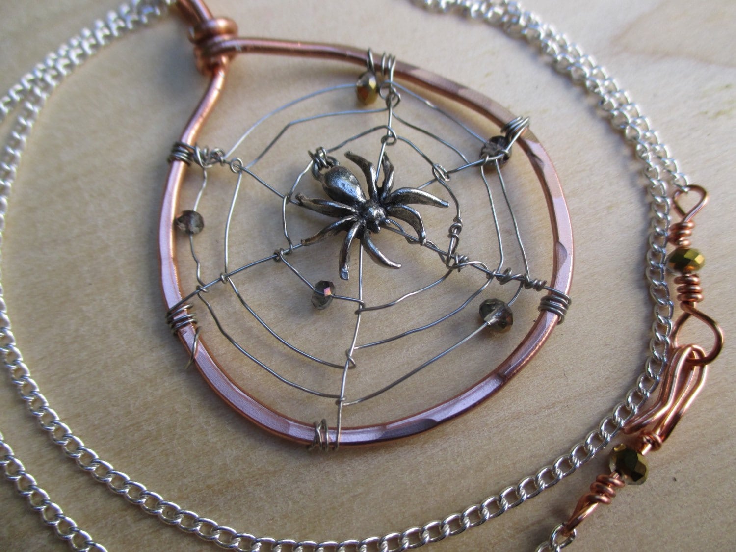 Spider Web Pendant Spider Web Necklace Swarovski Spider Web Halloween Necklace Halloween Jewelry Gothic Jewelry