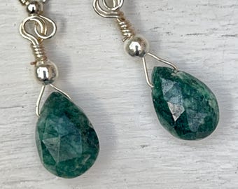 Malachite Faceted Earrings