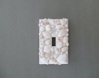 Seashell Single Switch - White