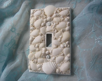 Seashell Single Switch - White