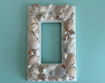 Seashell Single Light Plate Cover - Neutral Pastel Single Rocker