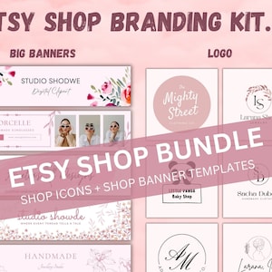 Etsy Shop Branding Kit | Etsy shop banner templates | Etsy Icon templates | Etsy Shop branding templates