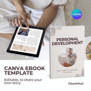 Editable Personal Development eBook Canva Template: 52-Page Lead Magnet