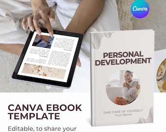 Editable Personal Development eBook Canva Template: 52-Page Lead Magnet