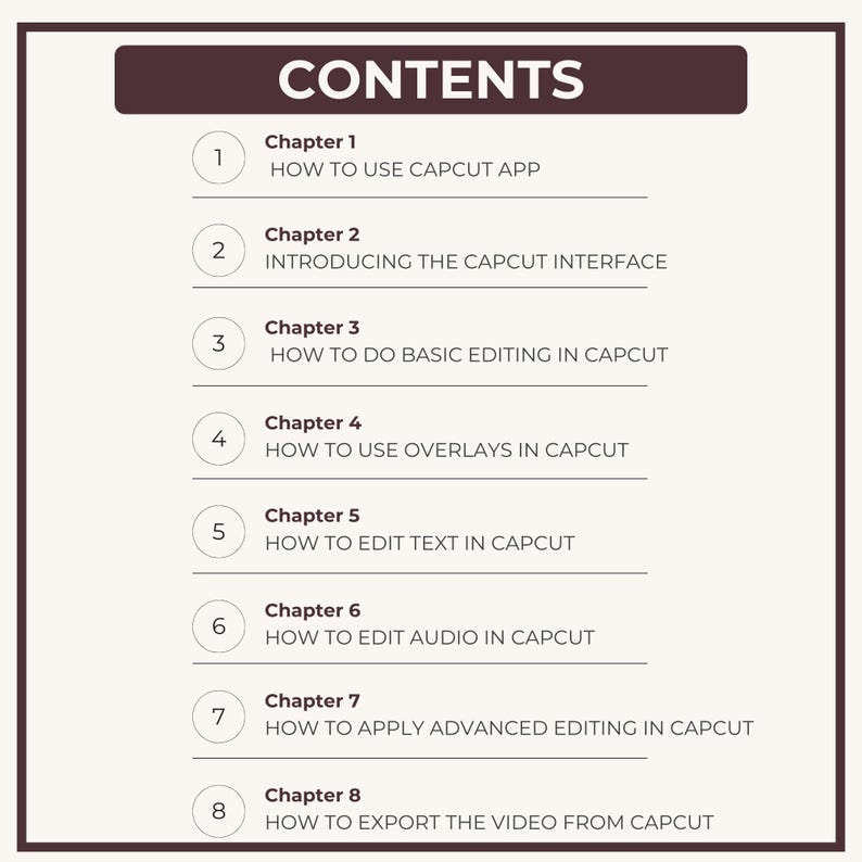 Capcut Beginner Guide (PDF) – Step-by-step Video Editing Tutorial for ...