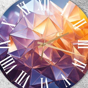 Tempered Glass Wall Clock, Artistic Wall Art, Minimalist Decorative Gift, Modern Wall Decor, Unique Gift Idea, Luxury Abstract Clock