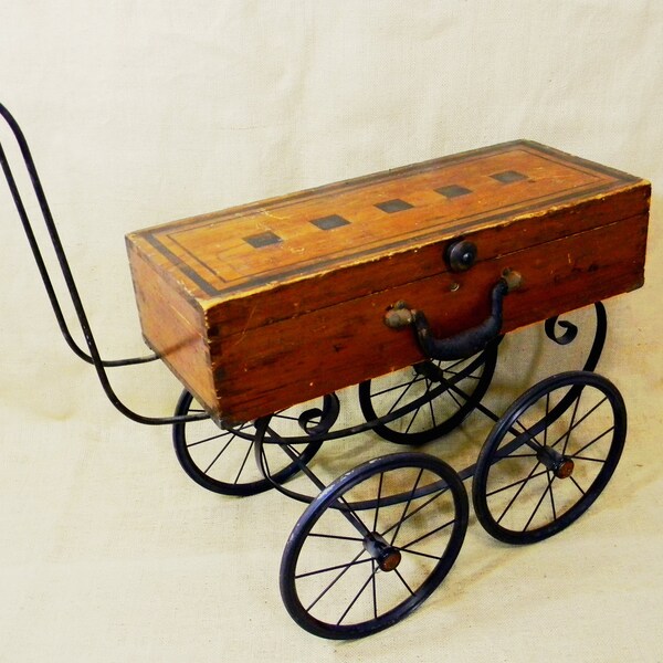 SALE - coffee table - tea cart - BUGGY CART - recycled materials - Reclaim2Fame