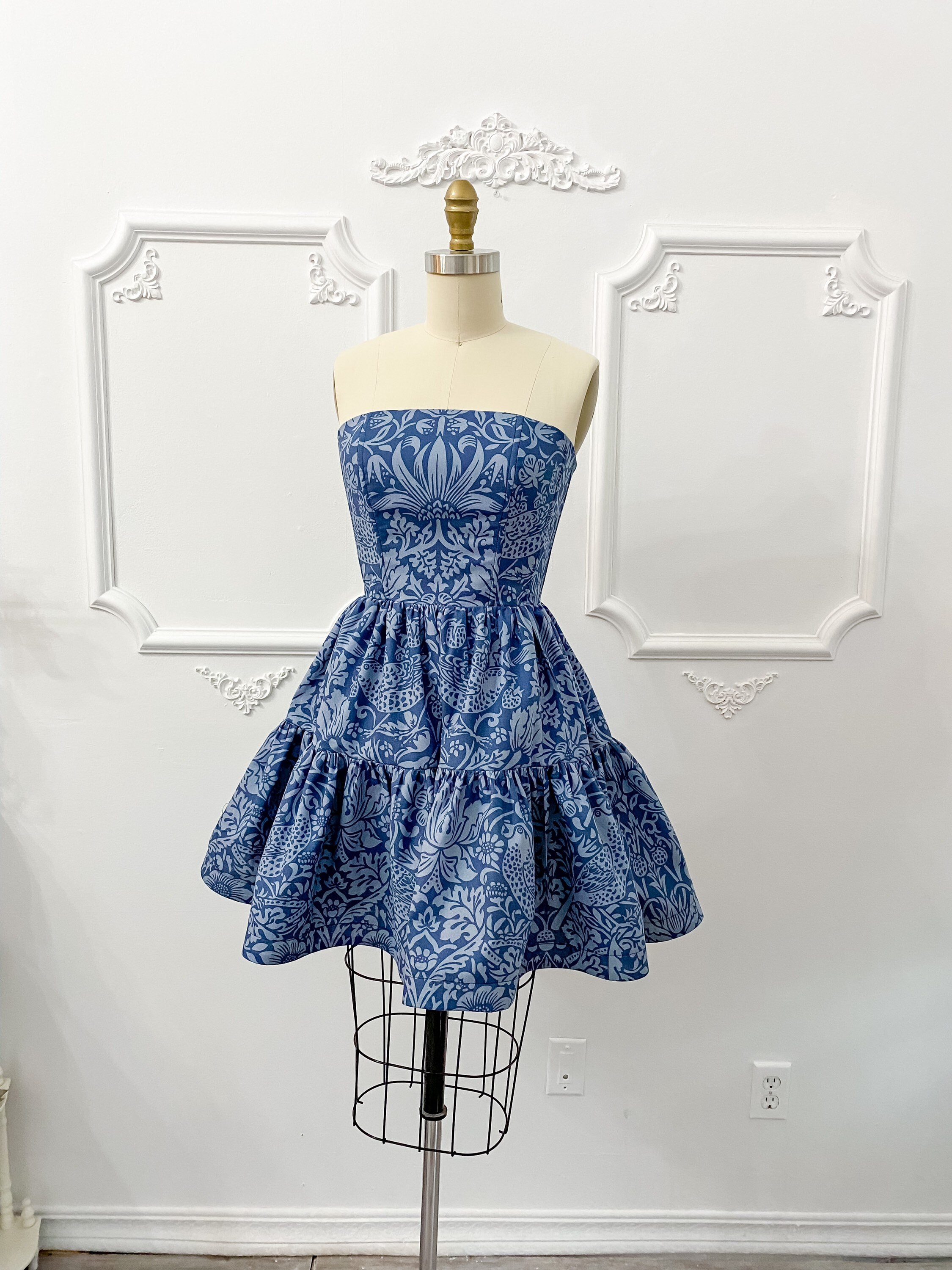Martha mini dress majorelle top