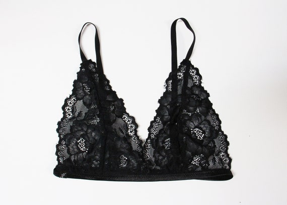 simple black bralette