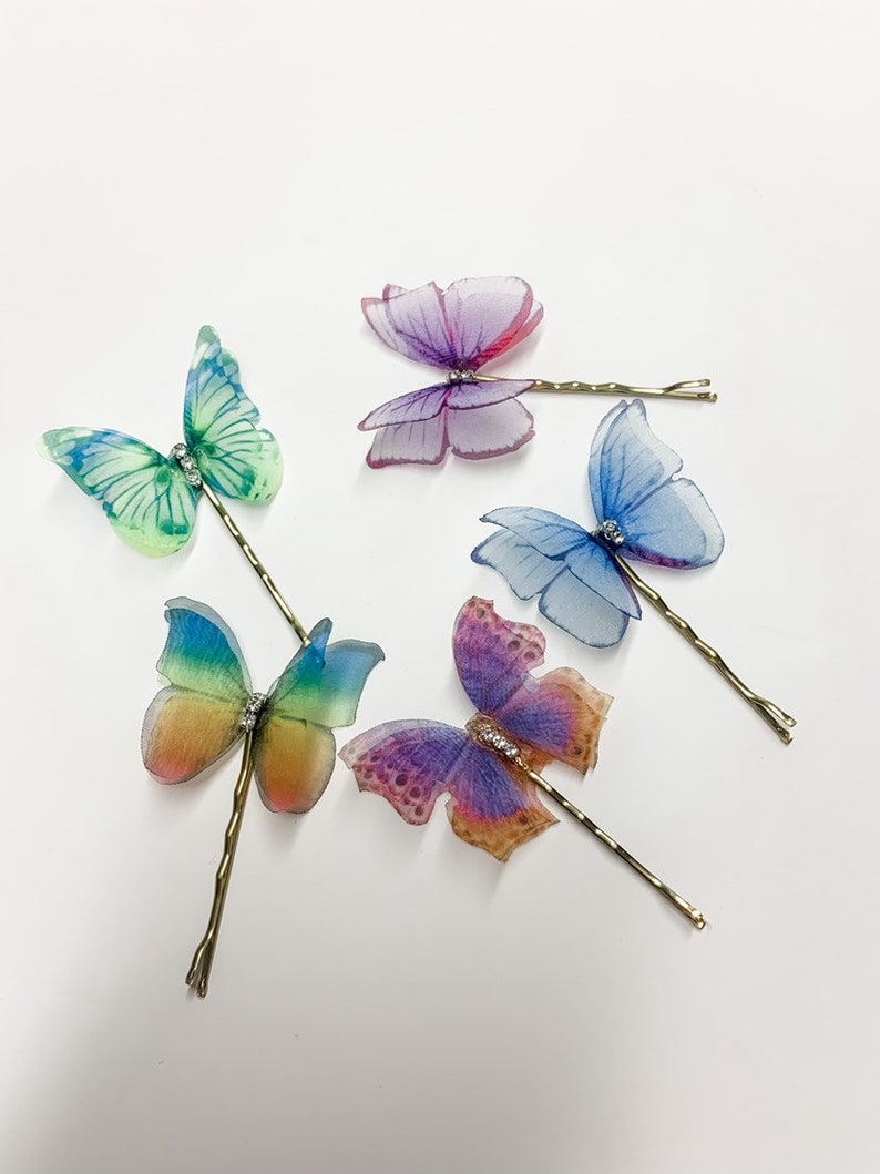 Butterfly Hair Pins Butterfly Bobby Pin Bridal Hair Etsy Canada