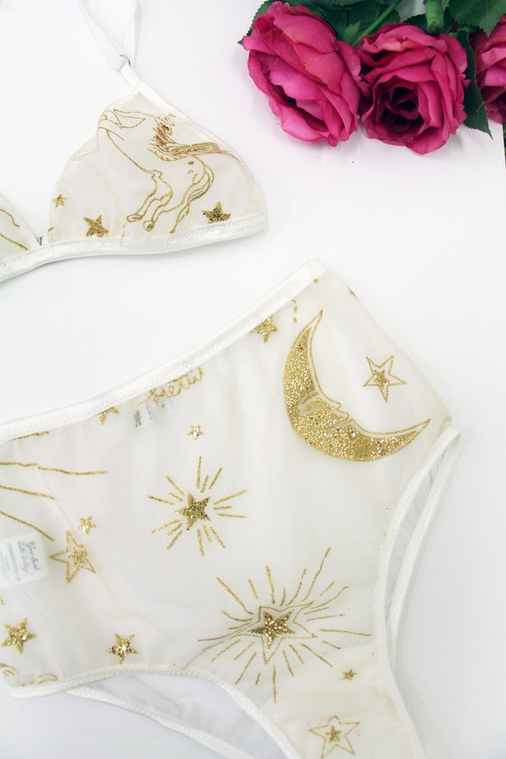 Bride: Just Married Underwear Stock Image - Image of glitter