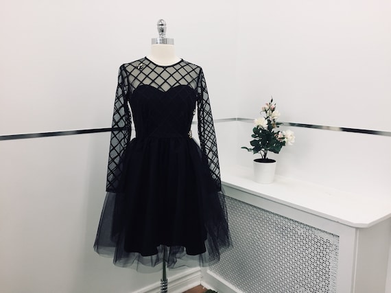 cocktail dress with tulle skirt