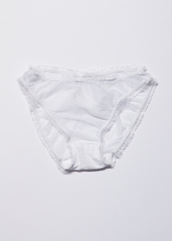 Ruffled Panties Polka Dot Bikini Cut Panties Boudoir Etsy Canada