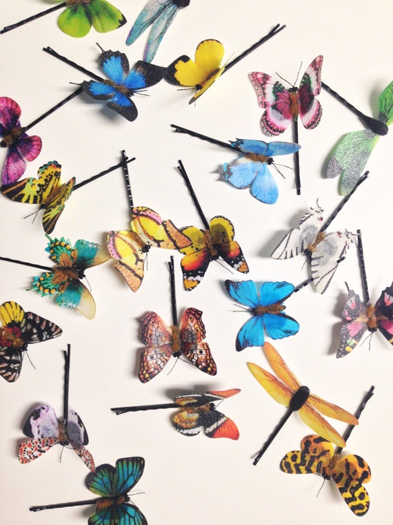 Butterfly Hair Pins Butterfly Bobby Pin Bridal Hair Etsy