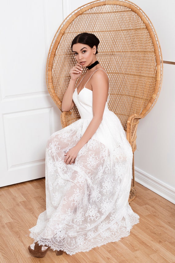 Lace top footies wedding