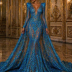 Holographic Prom Dress - Etsy