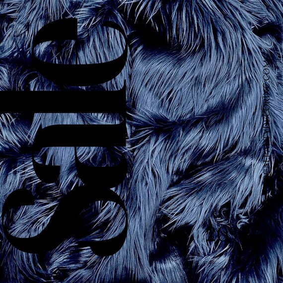 NAVY Langflor Zottelfell Fellstoff Meterware Kunstpelz