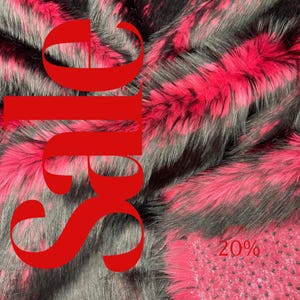 HUSKY - Long Pile Fabric Faux Fur Fabric By Yard, Husky Faux Fake 2 Tone Shaggy