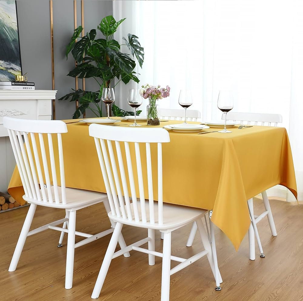 FANSU Tovaglia Rettangolare Poliestere Impermeabile,Pretty Peafowls Stile Resistenti Lavabile Tovaglia per Cucina Soggiorno e Diverse Dimensioni (Vernice Verde,90x90cm