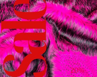 HUSKY - Tkanina z długim włosiem, sztuczne futro, cięte na wymiar, Husky Faux Fake 2 Tone Shaggy