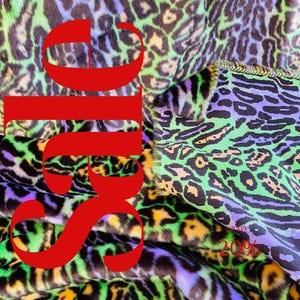 LEOPARD -  Faux Fur Fabric By The Yard, Leopard Short Pile Fur Fabric, Multi-Color
