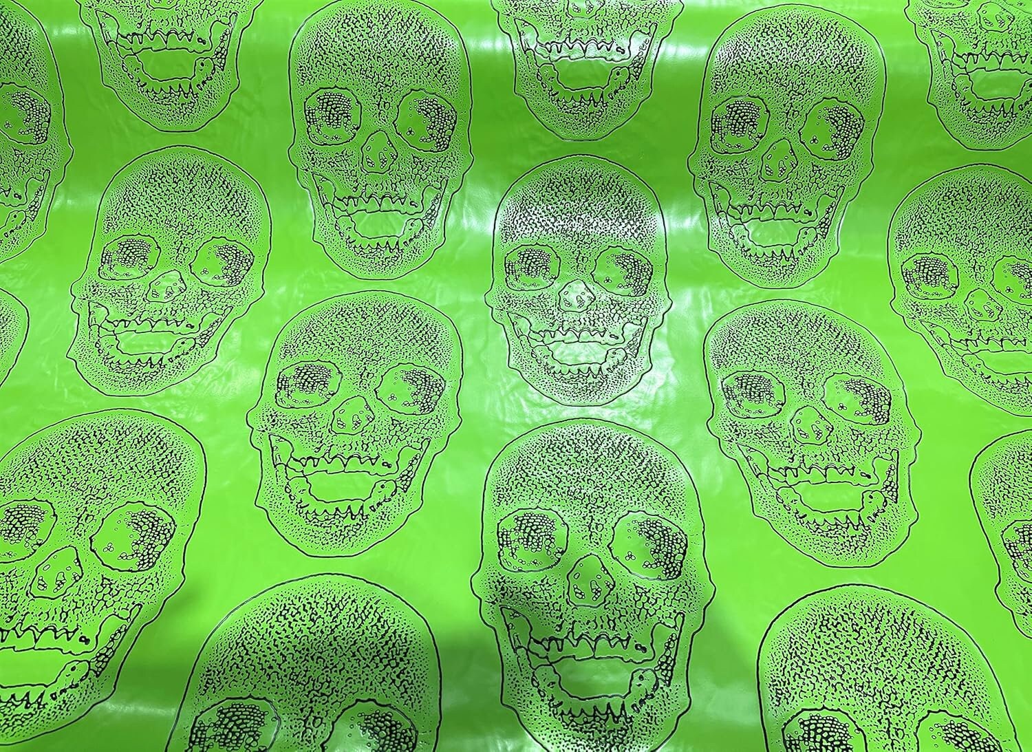 Big Skull Embossed Vinyl Fabric-pvc-upholstery, Faux Leather by Yard ...