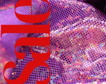 Spandex morado brillante con efecto de vidrio roto - Tejido elástico en 4 direcciones, cortado a medida - Tejido de spandex de 152 cm de ancho - Tejido de spandex grueso y resistente