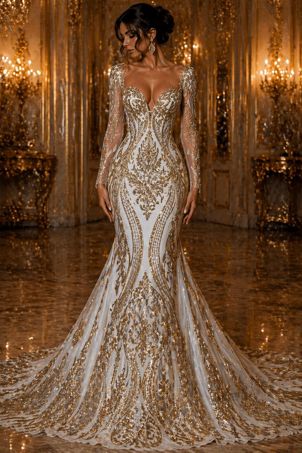 elegant gold evening dresses uk Dress Size_16