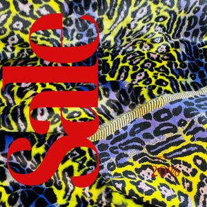 LEOPARD -  Faux Fur Fabric By The Yard, Leopard Short Pile Fur Fabric, Multi-Color