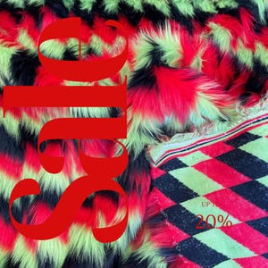 3 TONE - Faux Fur Fabric By The Yard - Faux Fake 3 Tone Decoration Soft Furry Fabric