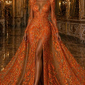 sequin dress material online india Buy Orange Sequin Dress Online In India