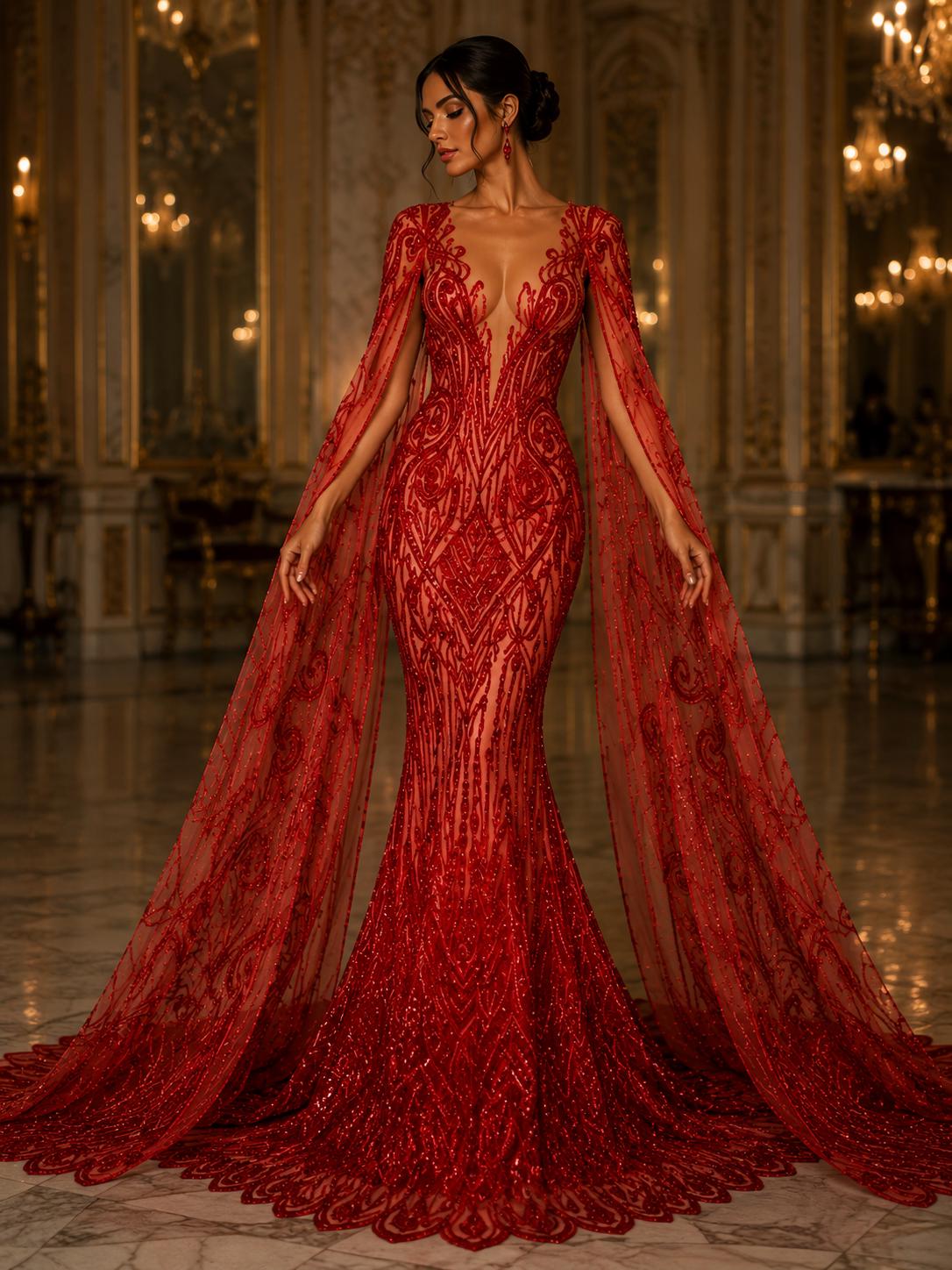 Red Prom Dress With Feathers - Etsy Red Prom Dress With Feathers - Etsy