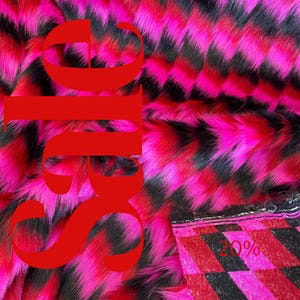 3 TONE - Faux Fur Fabric By The Yard - Faux Fake 3 Tone Decoration Soft Furry Fabric