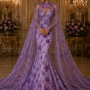 purple butterfly prom dress A-line Sweetheart Sleeveless Sweep Train Tulle Prom Dress with Appliqued  Beading Split Glitter Butterfly S7813P - Prom Dresses