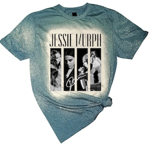 Jessie Murph Worldwide Hysteria Bleached Tee, concert shirt, gift idea, blue strips, country music shirt, country concert shirt,