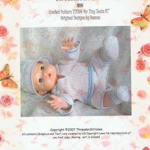 90. Crochet Pattern for Tiny Tears 15&quot;